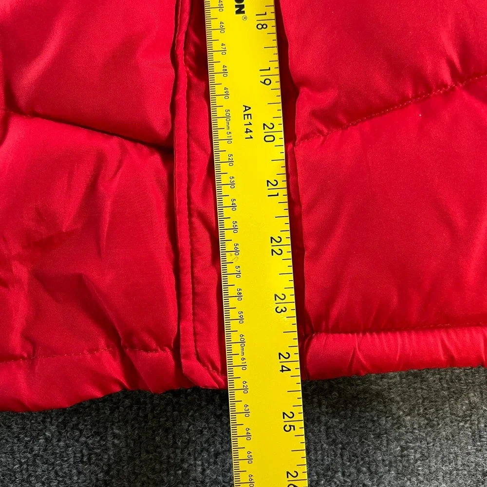 US Polo Assn Puffer Jacket Boys M 10\12 Red Black Hooded Fleece‎ Lined Pony Logo